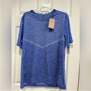 Nike Men's M Medium Dri-FIT Rise 365 Running Top T-Shirt Performance Blue NWT